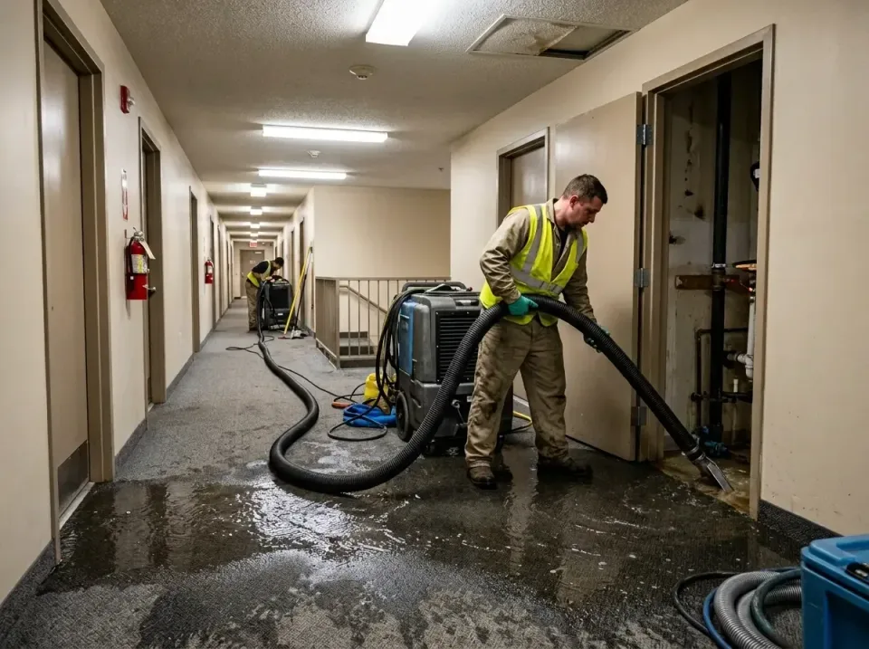 multi-unit-apartment-hallway-f-005 — frequently asked questions, Emergency Burst Pipe Water Extraction & Removal in East Hon…